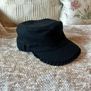 Grace Elegant Black Wool Blend Hat